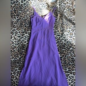 Forever 21 Purple Spaghetti Strap Midi Dress